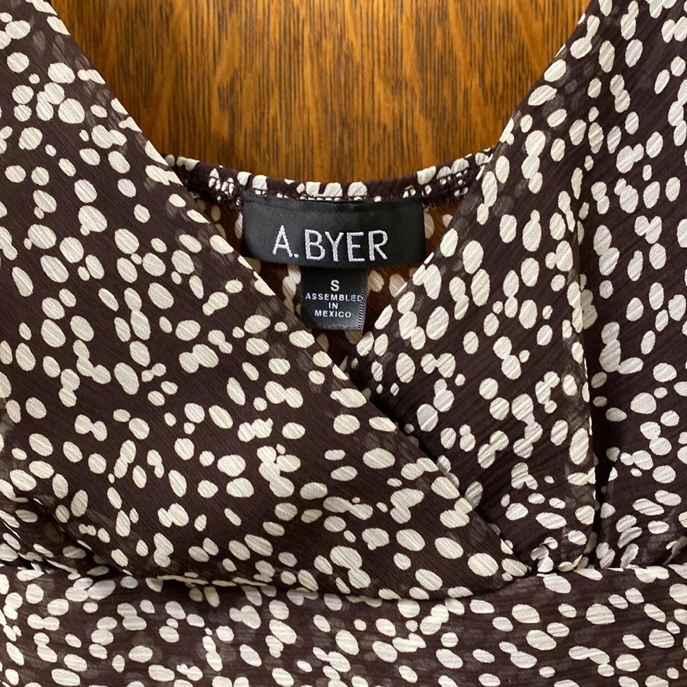 A. Byer sheer sleeveless top womens size small